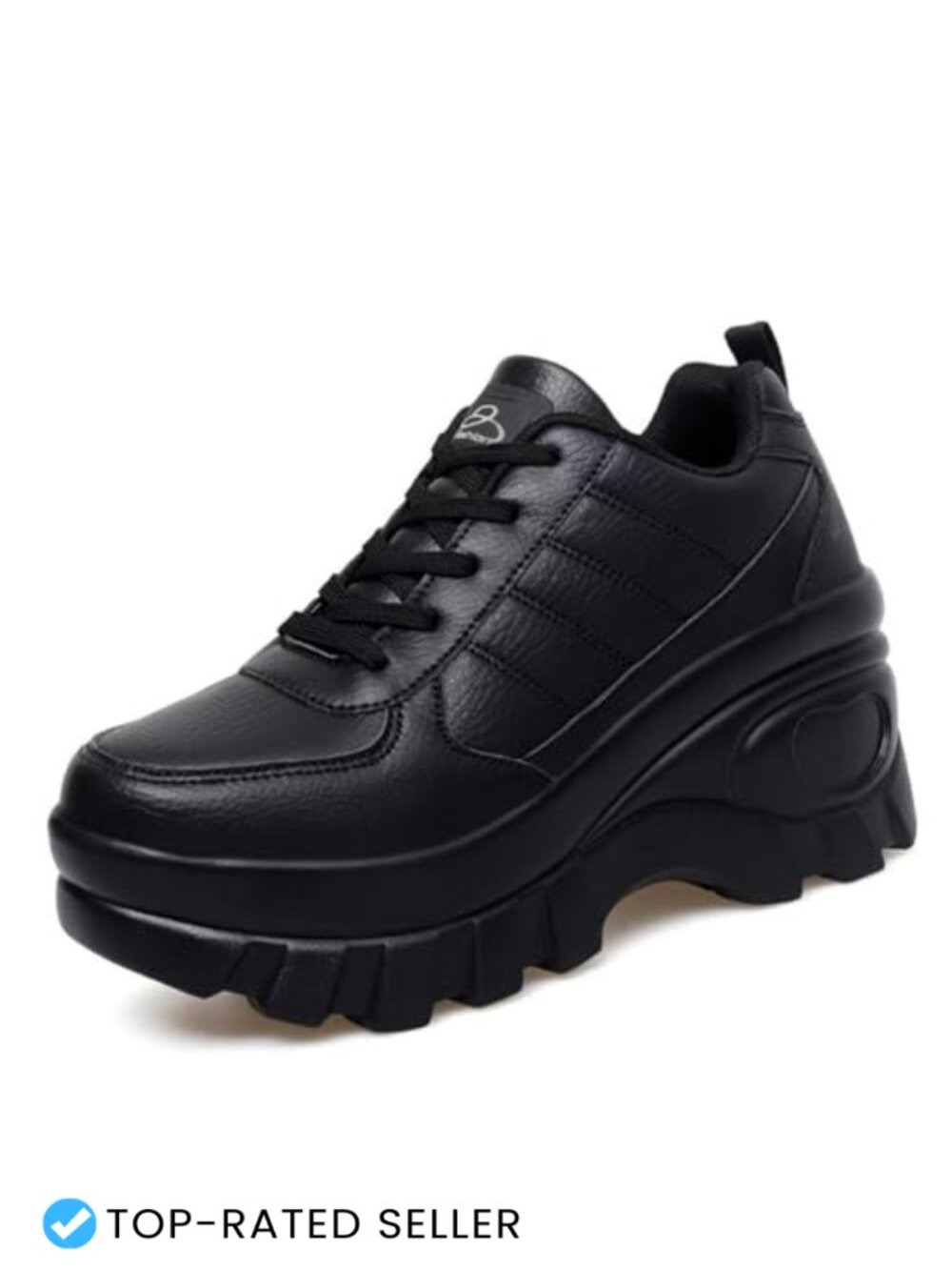 Women's Microfiber Leather Wedge Walking Shoes Non-Slip Comfort